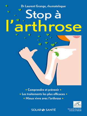 cover image of Stop à l'arthrose